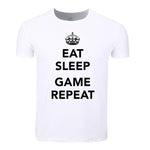 Asian Size Men And Women Print Eat Sleep Rave Repeat Funny T-shirt