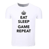 Asian Size Men And Women Print Eat Sleep Rave Repeat Funny T-shirt