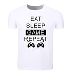 Asian Size Men And Women Print Eat Sleep Rave Repeat Funny T-shirt