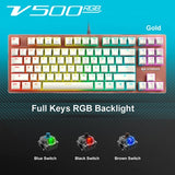 Rapoo V500 RGB LED Backlit Gaming Keyboard