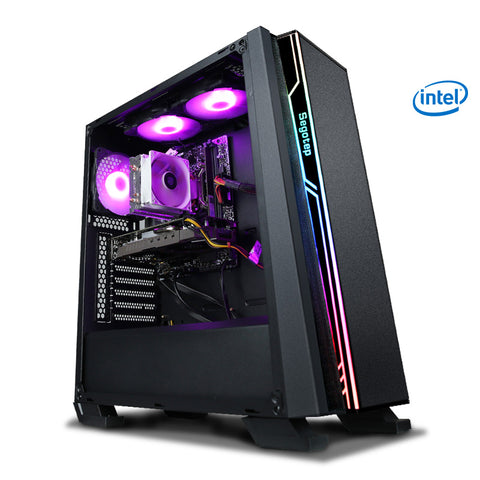 KONTIN R10 i7 8700 Processor LGA1151 RTX 2070 8GB GPU Gaming PC Desktop Intel 256GB SSD 8GB RAM 500W PSU DIY Computer Gamer