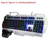 PK-900 USB Wired 104 Keys Mixed Color Backlight Gaming